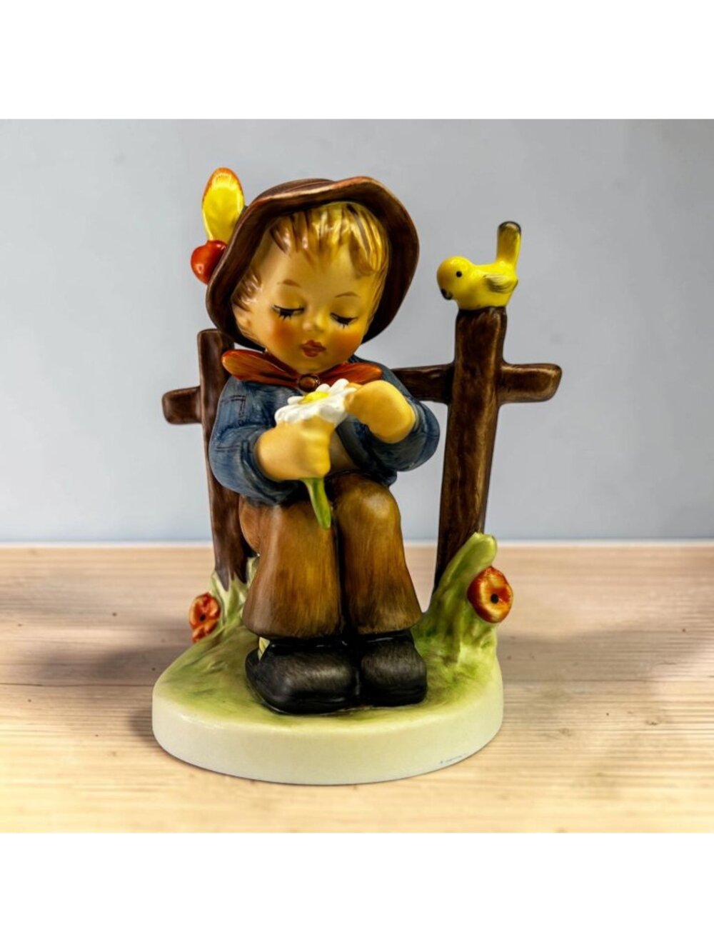 Hummel "She Loves Me She Loves Me Not" Figurine With Box & Certificate From 2000
